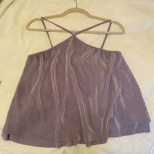 Urban Outfitters purple halter-neck top (small)